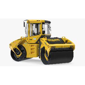 3D Bomag BW 205 AD4 Tandem Roller Rigged model